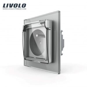 Prise de courant résistante à l’eau standard grise rd FR 16A